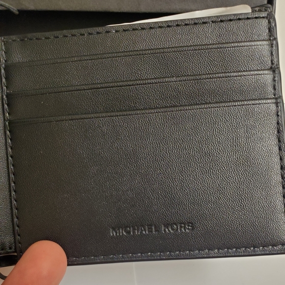 🤩 New authentic Michael Kors real leather Mens tan wallet - Picture 3 of 6